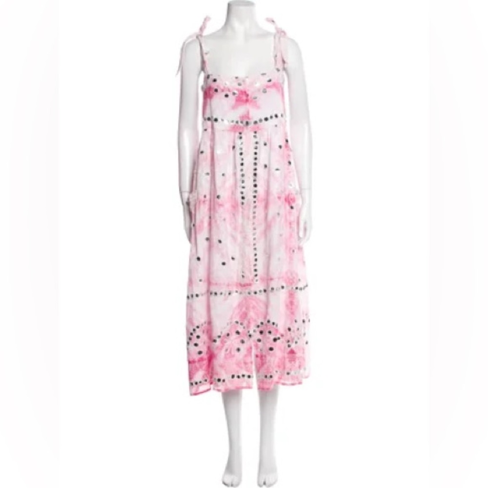 Pink maxi dress by Juliet Dunn, great condition only worn once